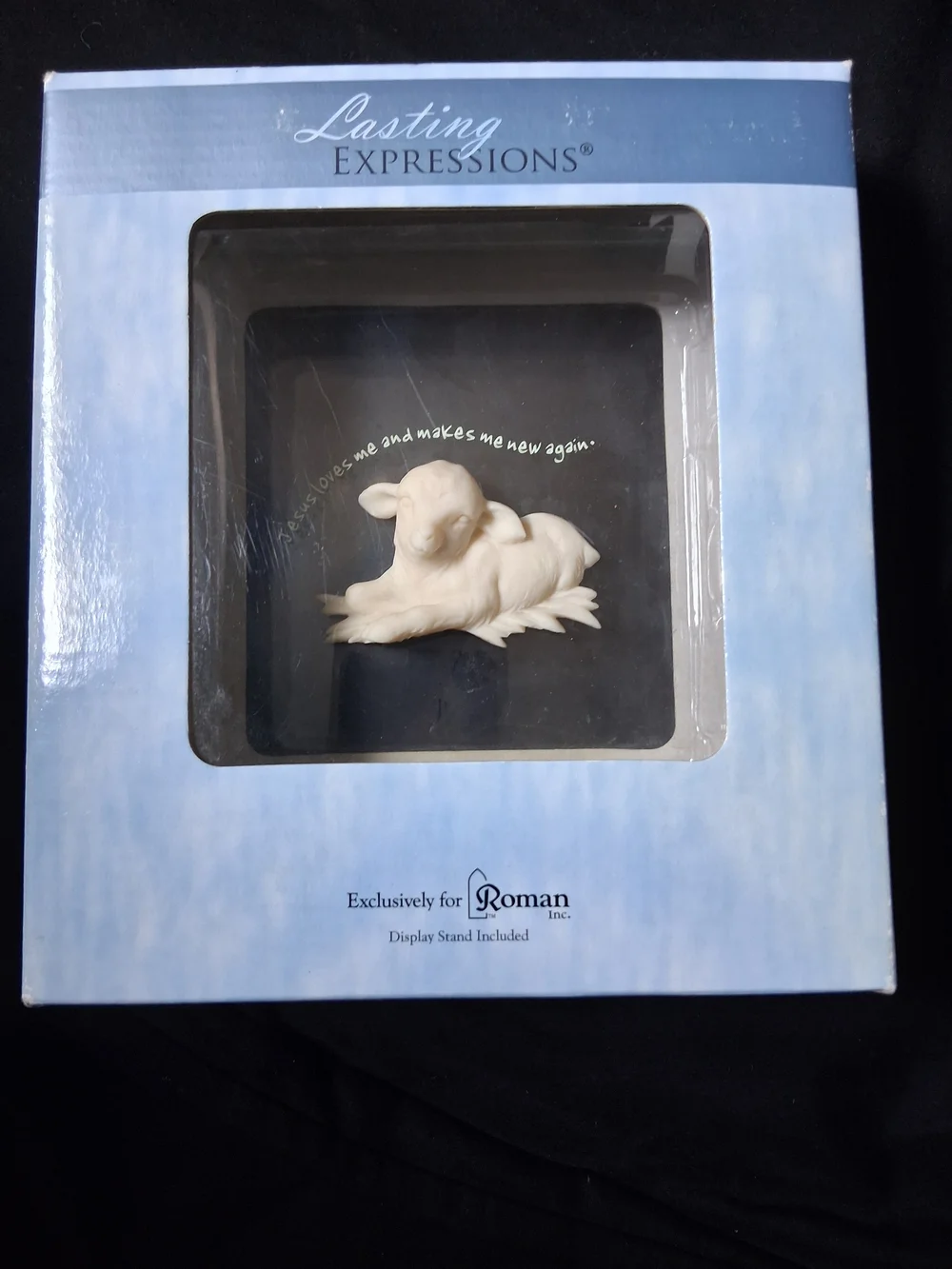 Vintage Expressions Collection White Lamb Figurine by Roman Inc.
